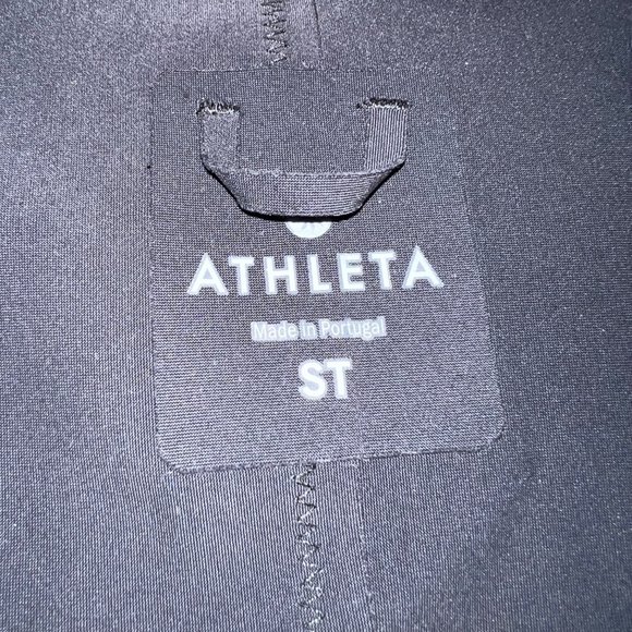 Athleta Black Stellar Open Blazer Travel Modern Minimal Size Small Tall - Picture 8 of 8